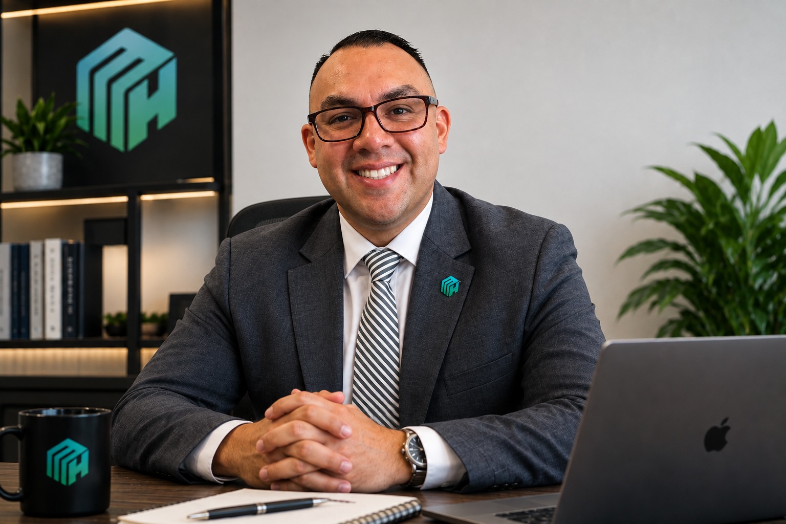CEO de Marketing Hype en su oficina